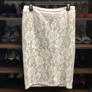 Floral pencil skirt